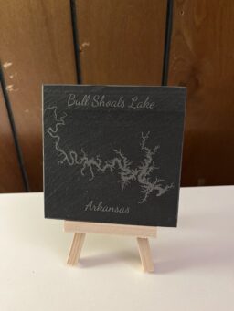 Arkansas Lake Laser Engraved Slate Coasters - Wholesale Set of 4 - Multiple Choice