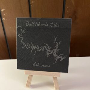 Arkansas Lake Laser Engraved Slate Coasters - Wholesale Set of 4 - Multiple Choice - Image 2