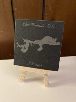Arkansas Lake Laser Engraved Slate Coasters - Wholesale Set of 4 - Multiple Choice