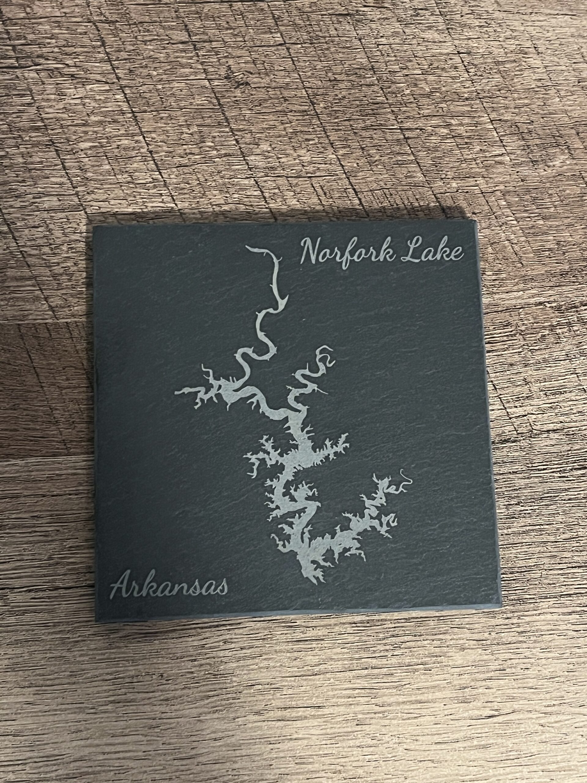 Arkansas Lake Laser Engraved Slate Coasters - Wholesale Set of 4 - Multiple Choice - Image 3