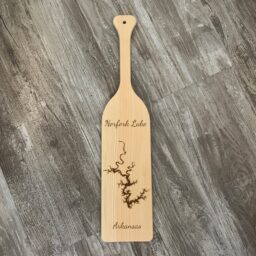 Norfork Lake, Arkansas - Laser Engraved Pine Wood Paddle - Wholesale