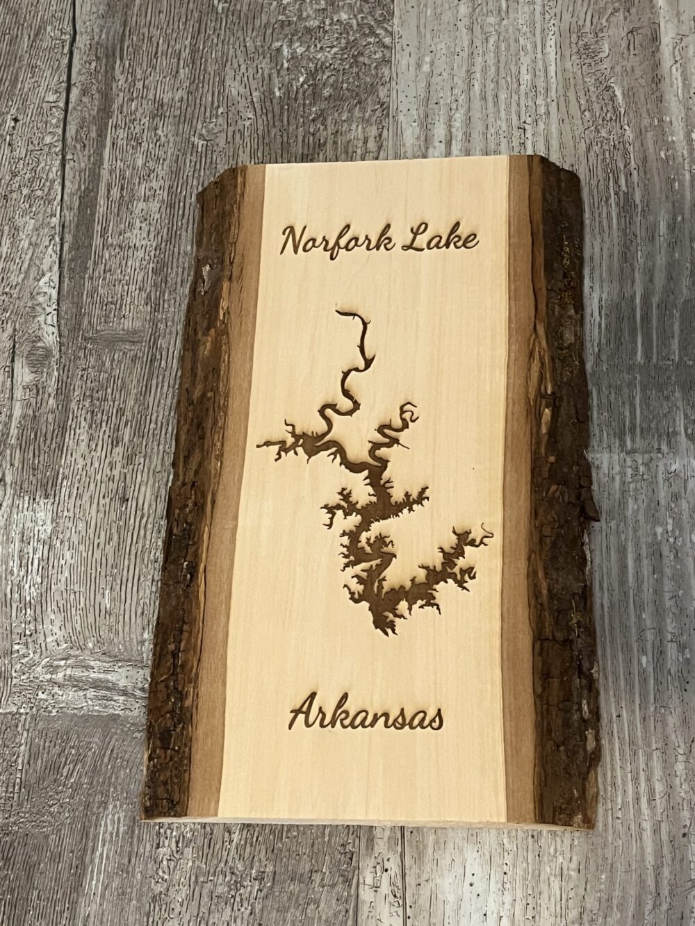 Norfork Lake Arkansas - Live Edge Basswood