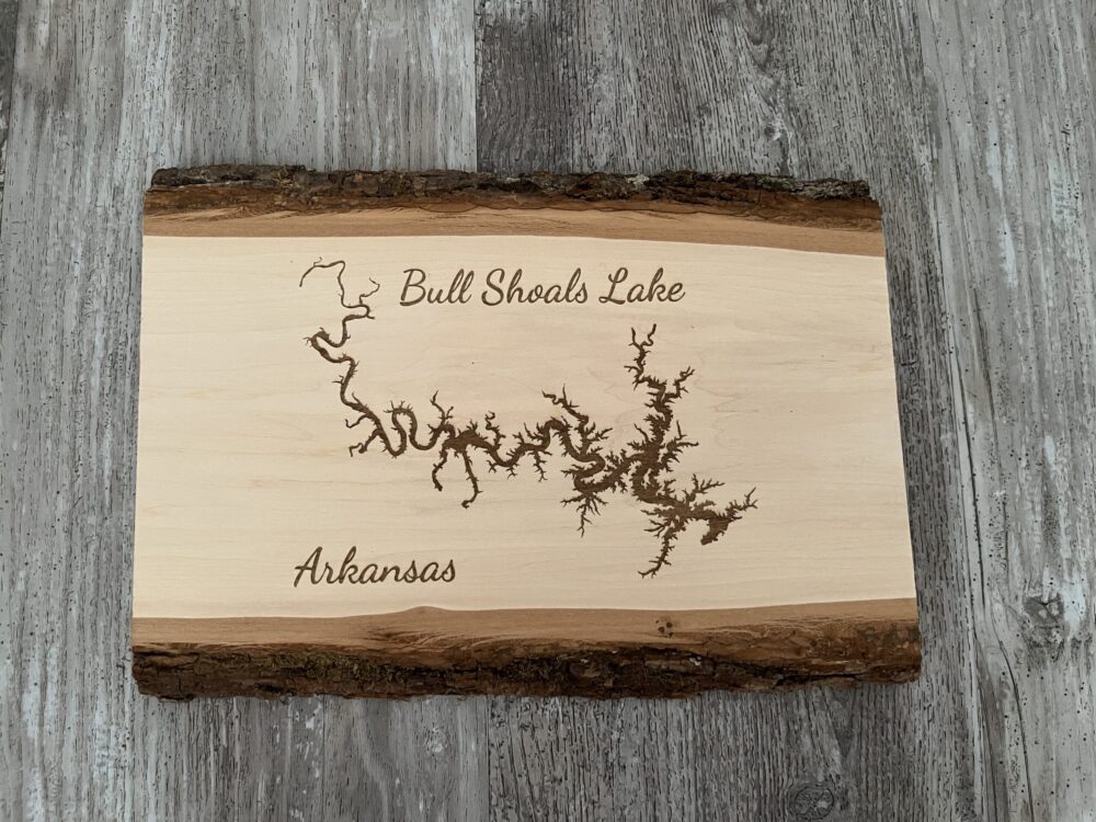 Bull Shoals Lake Arkansas - Live Edge Basswood