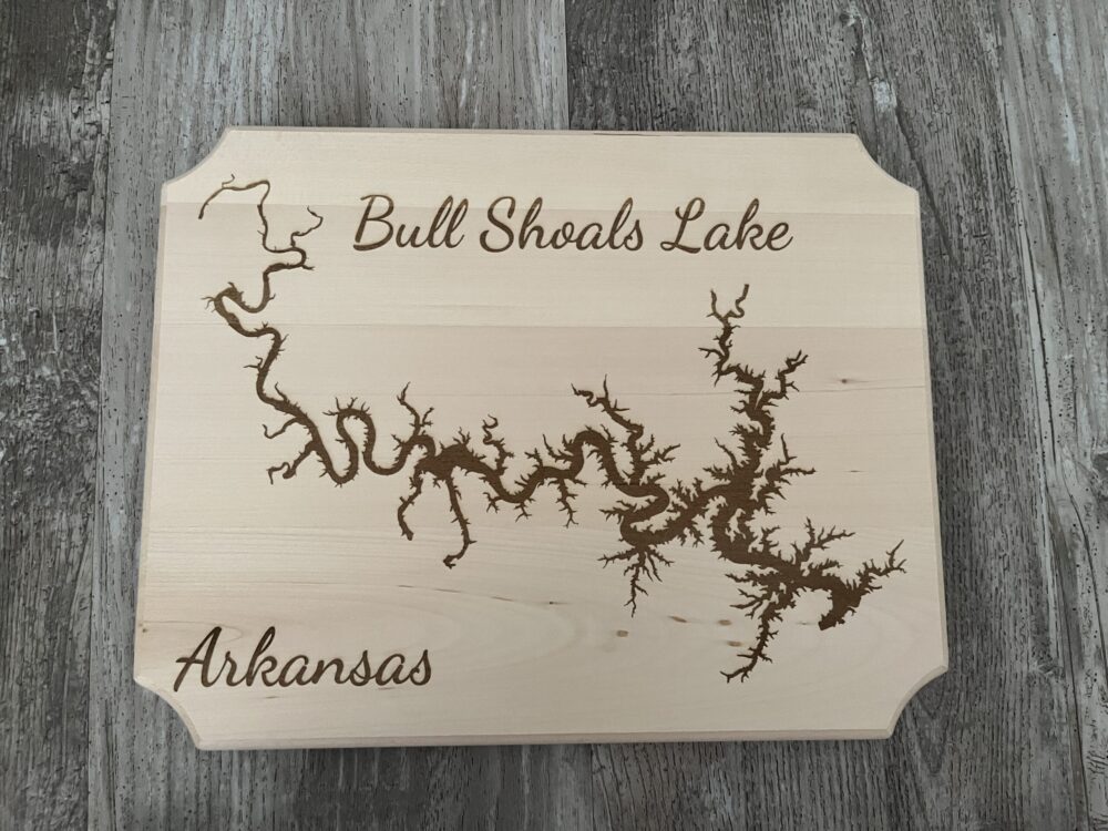 Bull Shoals Lake - Basswood Wall Art